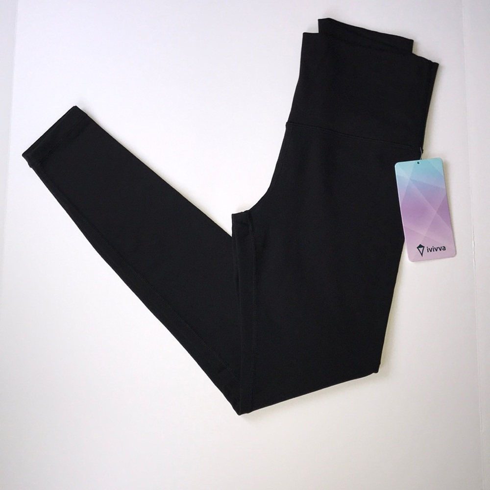 Ivivva Girls Black Leggings NWT